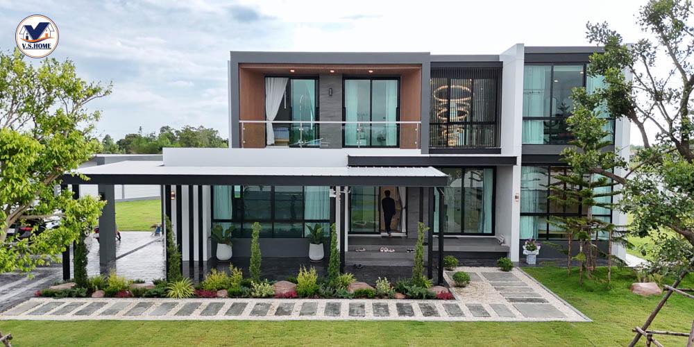 บ้านสไตล์โมเดิร์น 2 ชั้น บริเวณกว้าง แต่งบ้านแต่งสวนน่าอยู่มาก รูปที่ 15