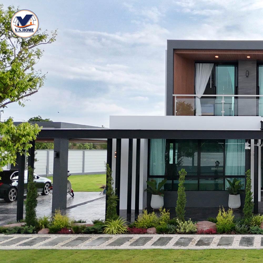 บ้านสไตล์โมเดิร์น 2 ชั้น บริเวณกว้าง แต่งบ้านแต่งสวนน่าอยู่มาก รูปที่ 21