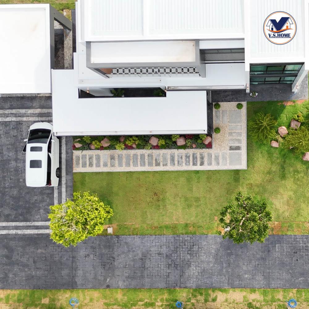 บ้านสไตล์โมเดิร์น 2 ชั้น บริเวณกว้าง แต่งบ้านแต่งสวนน่าอยู่มาก รูปที่ 4