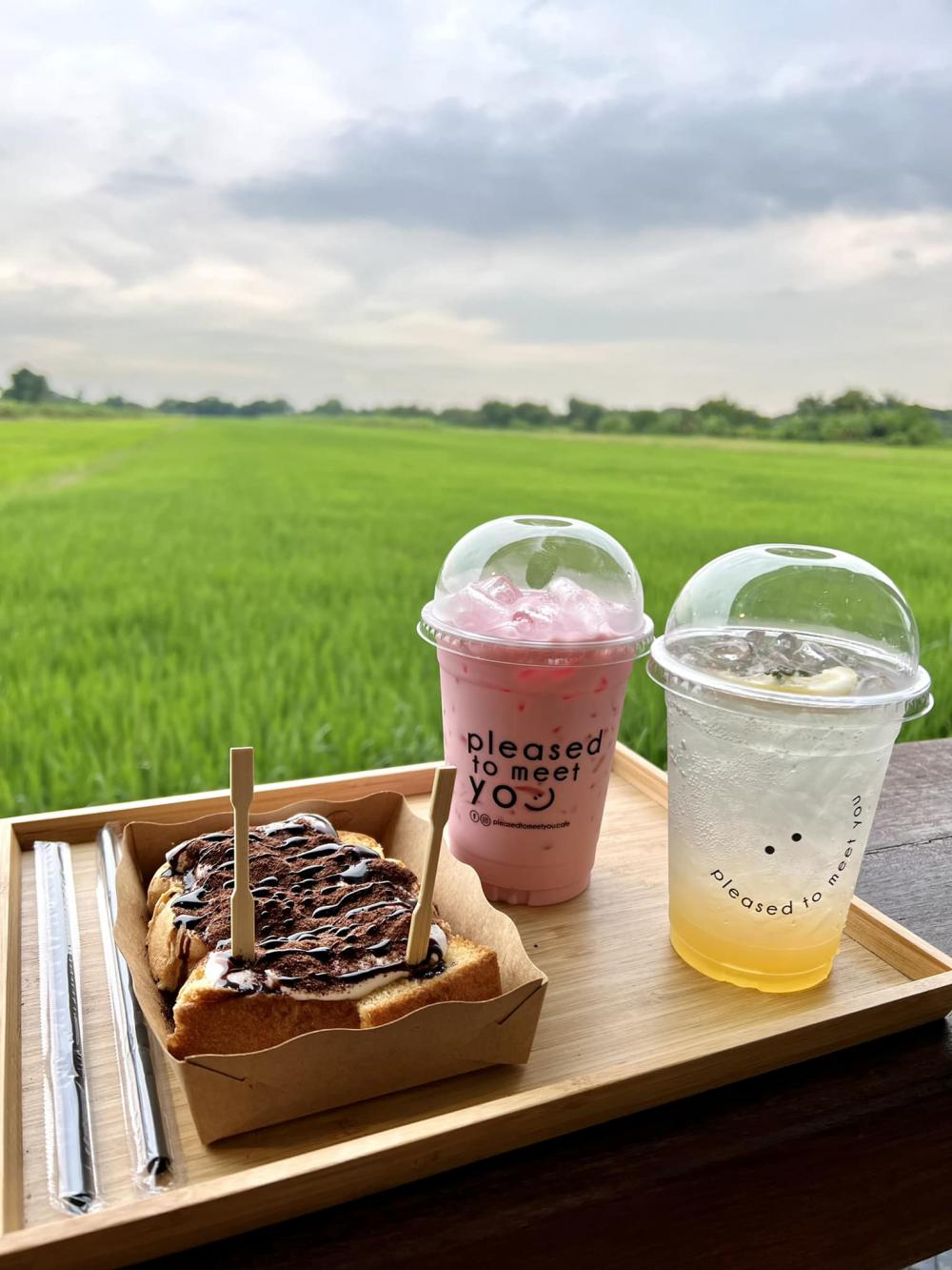 ไอเดียร้านกาแฟด้านหลังเป็นนาข้าว อากาศดีน่านั่งท่ามกลางธรรมชาติ รูปที่ 8