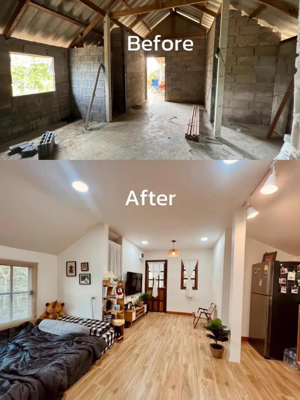 ไอเดียรีโนเวทบ้านสวยขนาดเล็ก น่ารักน่าอยู่ รูปที่ 23