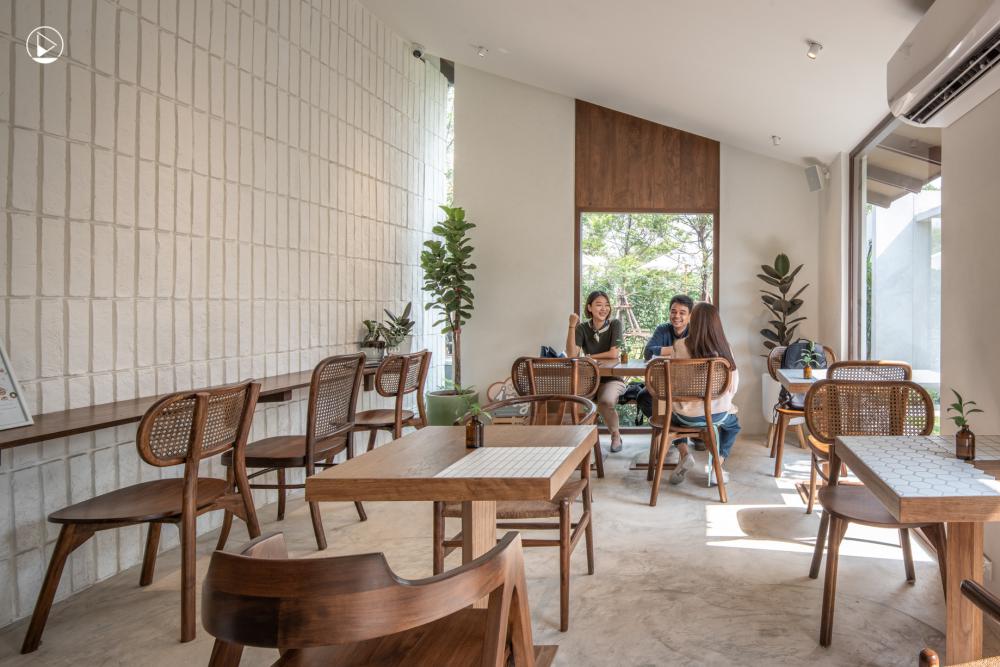 ไอเดียร้านกาแฟมินิมอล Dview Ing Craft Toast Cafe & Backyard รูปที่ 9