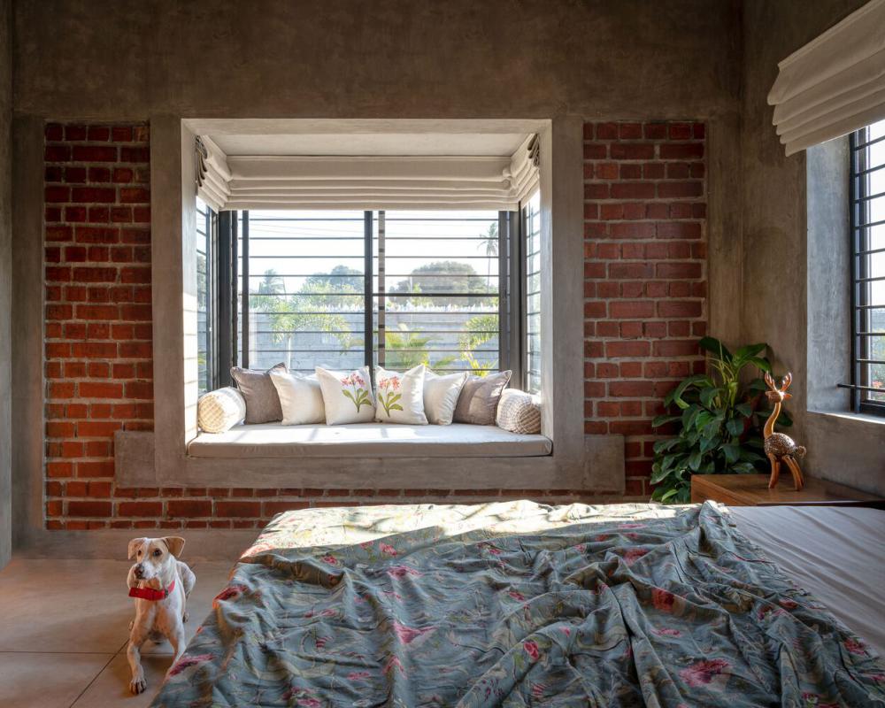 บ้านสไตล์โมเดิร์นลอฟปูนเปลือยโชว์อิฐบล็อก รูปที่ 11