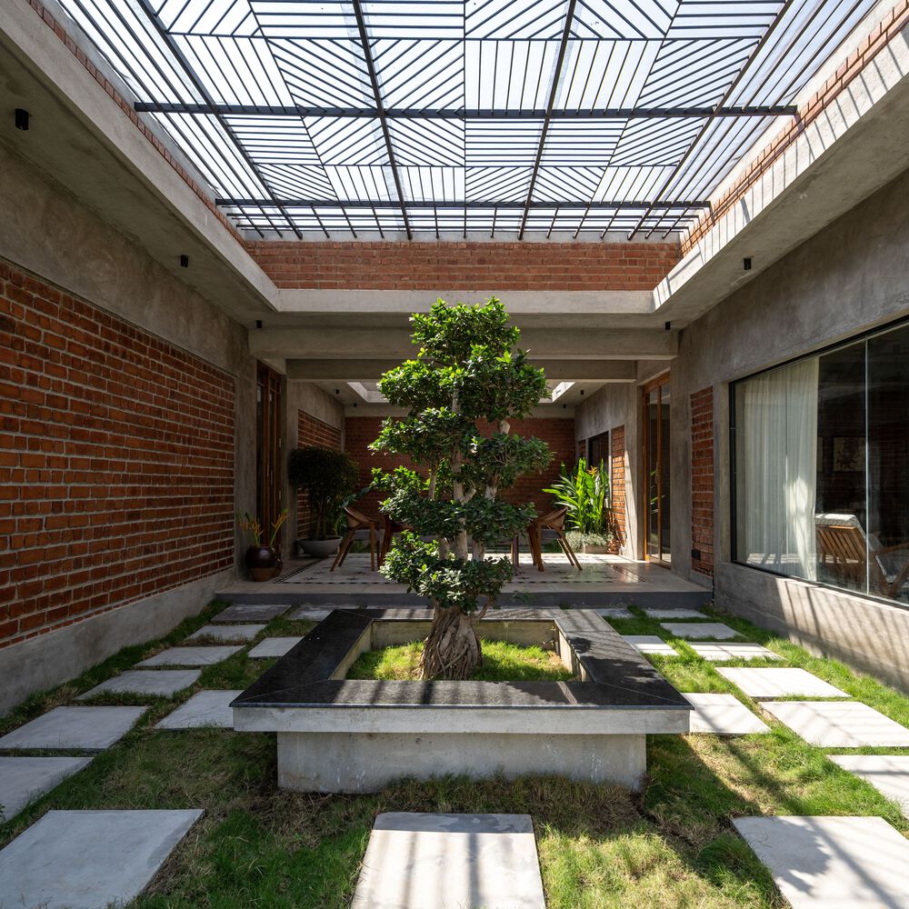 บ้านสไตล์โมเดิร์นลอฟปูนเปลือยโชว์อิฐบล็อก รูปที่ 6