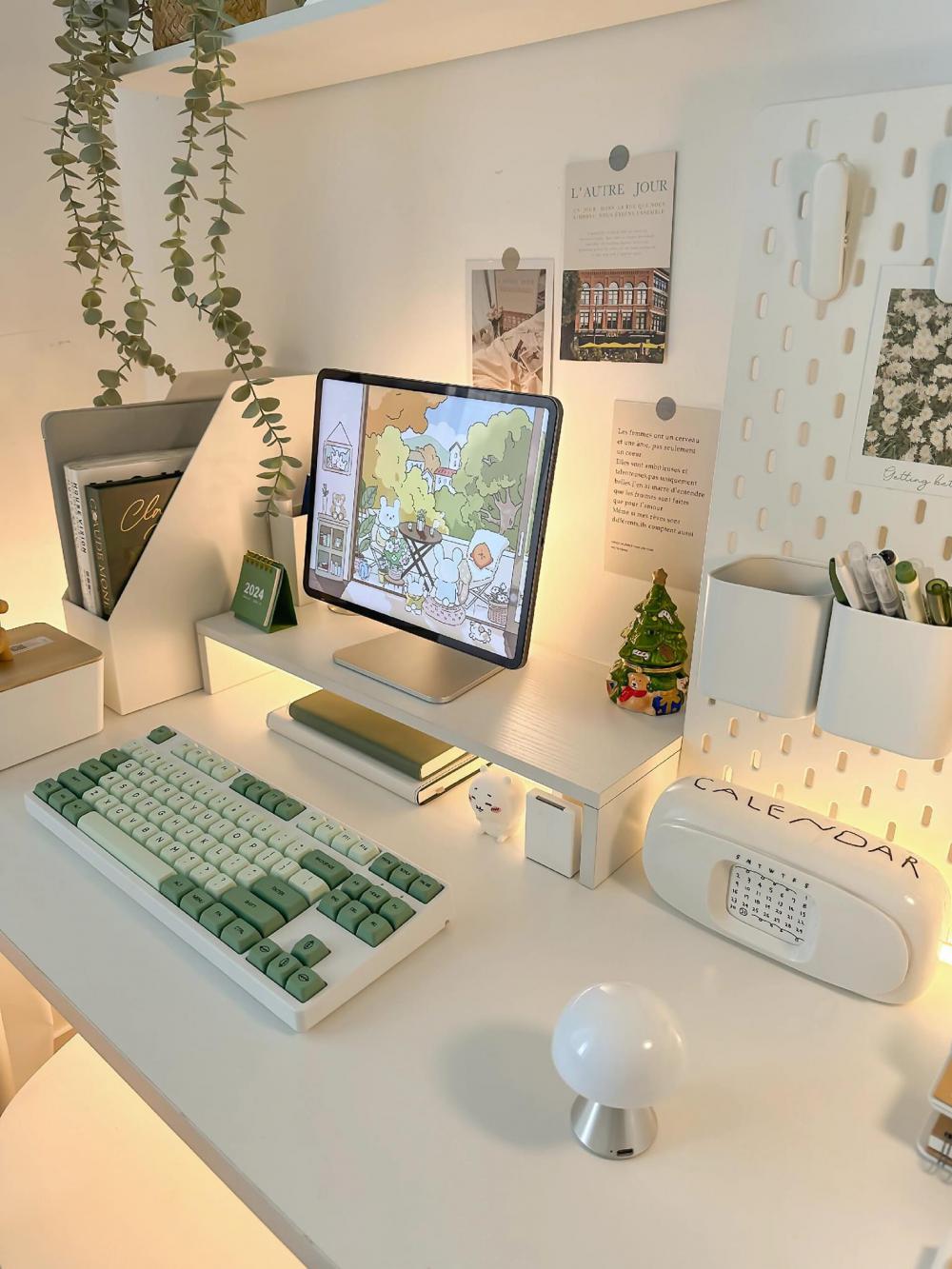 ไอเดียจัดมุมทำงานน่ารัก ๆ เห็นแล้วน่านั่งทำงานหรือนั่งทำกิจกรรมใช้หน้าจอ หรืออ่านหนังสือ รูปที่ 8