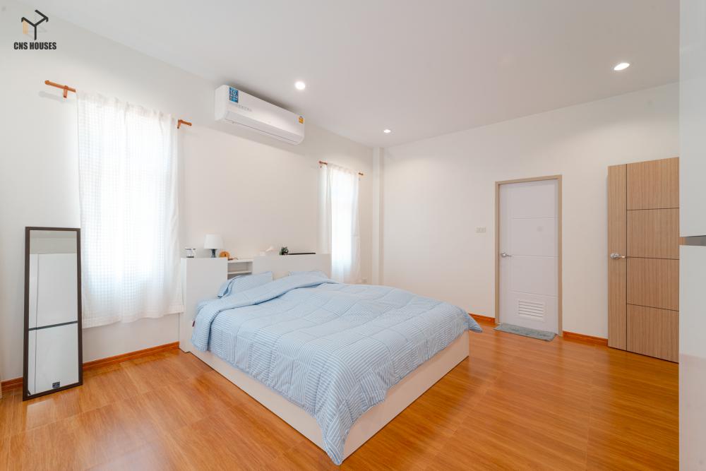 ไอเดียบ้านสวยสไตล์มินิมอลนอร์ดิกทรงจั่วคู่ รูปที่ 6