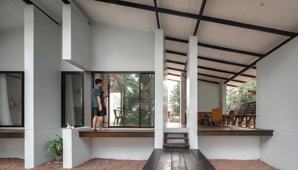 บ้านปูนชั้นเดียวกลางสวนมะพร้าว ออกแบบได้น่าอยู่และลงตัว รูปที่ 10
