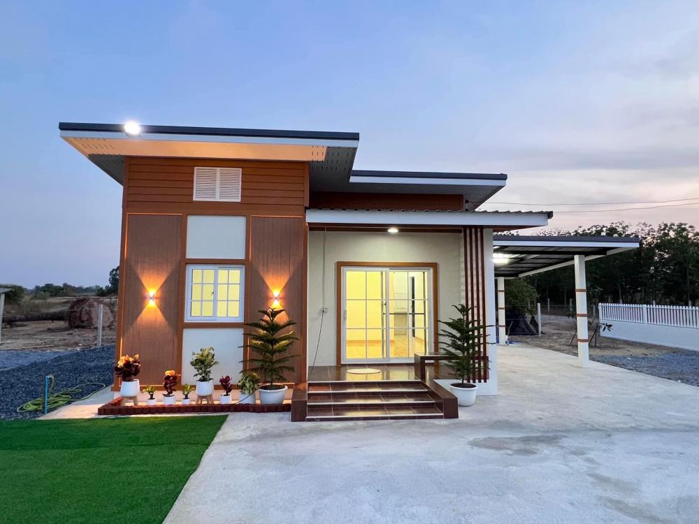 ไอเดียบ้านสไตล์โมเดิร์นขนาดเล็กและสวนสวยน่ารักน่าอยู่ รูปที่ 11