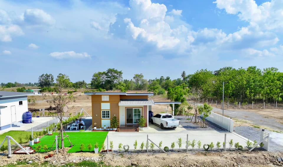 ไอเดียบ้านสไตล์โมเดิร์นขนาดเล็กและสวนสวยน่ารักน่าอยู่ รูปที่ 13