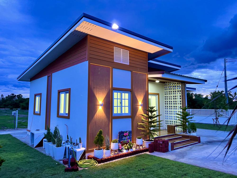 ไอเดียบ้านสไตล์โมเดิร์นขนาดเล็กและสวนสวยน่ารักน่าอยู่ รูปที่ 15