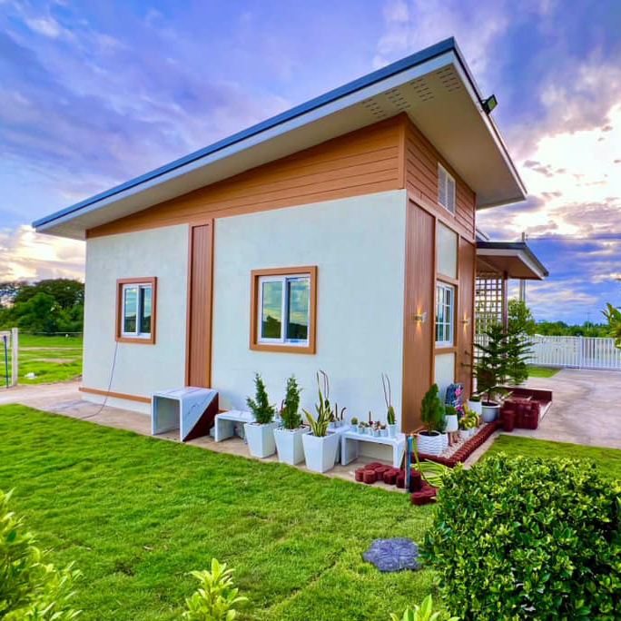 ไอเดียบ้านสไตล์โมเดิร์นขนาดเล็กและสวนสวยน่ารักน่าอยู่ รูปที่ 3