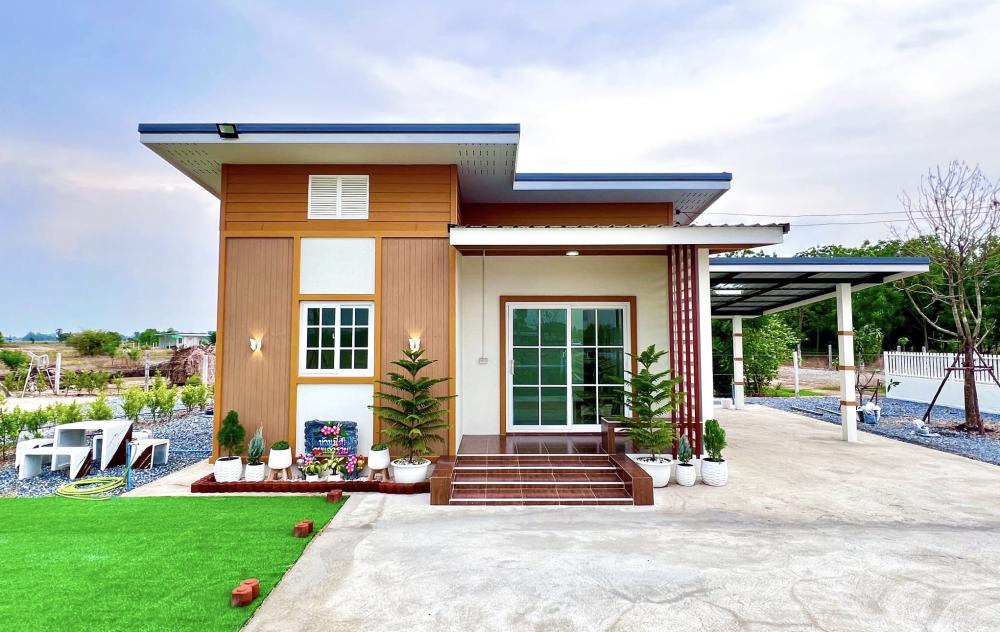 ไอเดียบ้านสไตล์โมเดิร์นขนาดเล็กและสวนสวยน่ารักน่าอยู่ รูปที่ 5