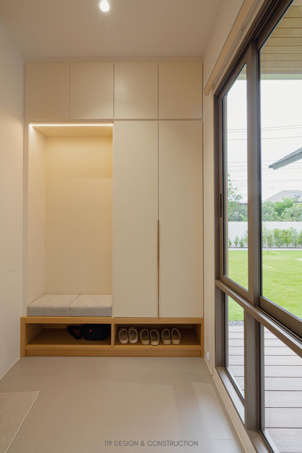 BAAN NABI 3 ห้องนอน 3 ห้องน้ำ บ้านชั้นเดียวดีไซน์เรียบง่ายพร้อมสเปซการจัดสรรพื้นที่ที่เอื้อให้คุณภาพชีวิตของเจ้าของบ้านสะดวกสบายขึ้น รูปที่ 12