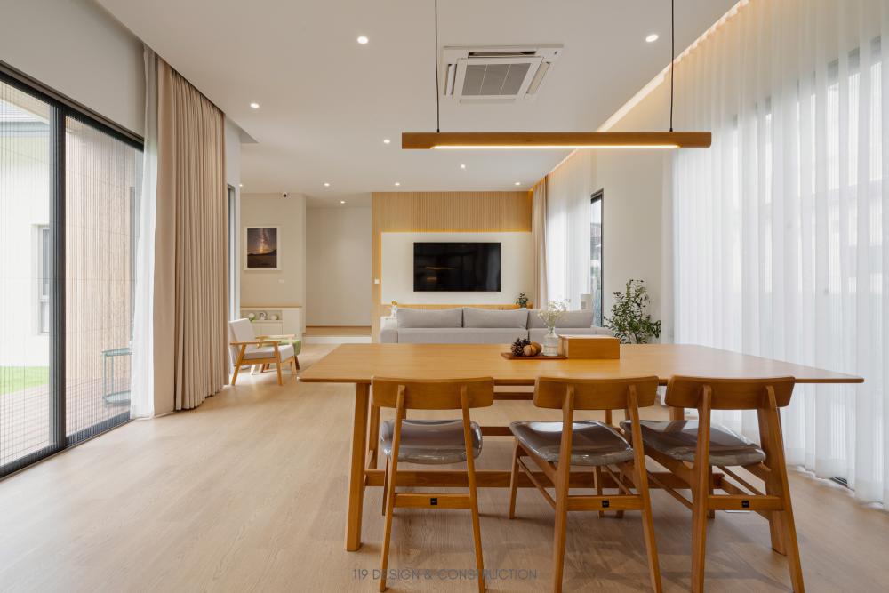 BAAN NABI 3 ห้องนอน 3 ห้องน้ำ บ้านชั้นเดียวดีไซน์เรียบง่ายพร้อมสเปซการจัดสรรพื้นที่ที่เอื้อให้คุณภาพชีวิตของเจ้าของบ้านสะดวกสบายขึ้น รูปที่ 17