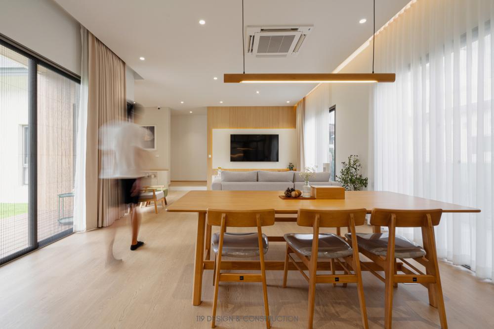 BAAN NABI 3 ห้องนอน 3 ห้องน้ำ บ้านชั้นเดียวดีไซน์เรียบง่ายพร้อมสเปซการจัดสรรพื้นที่ที่เอื้อให้คุณภาพชีวิตของเจ้าของบ้านสะดวกสบายขึ้น รูปที่ 18