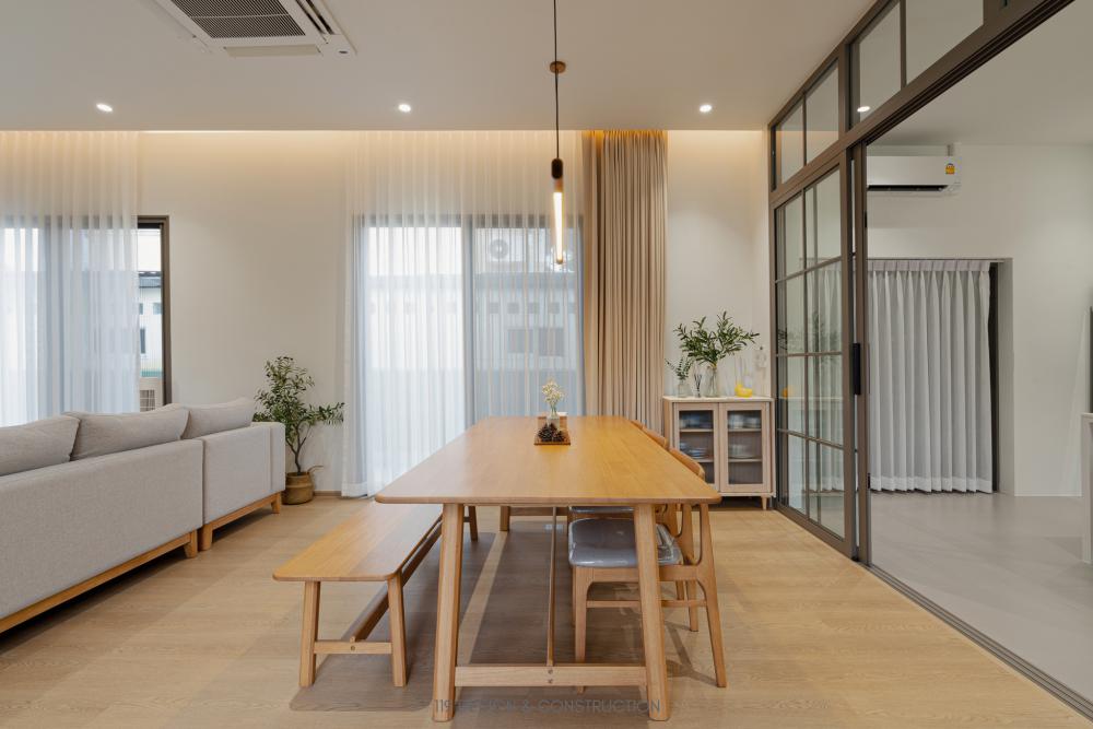 BAAN NABI 3 ห้องนอน 3 ห้องน้ำ บ้านชั้นเดียวดีไซน์เรียบง่ายพร้อมสเปซการจัดสรรพื้นที่ที่เอื้อให้คุณภาพชีวิตของเจ้าของบ้านสะดวกสบายขึ้น รูปที่ 29