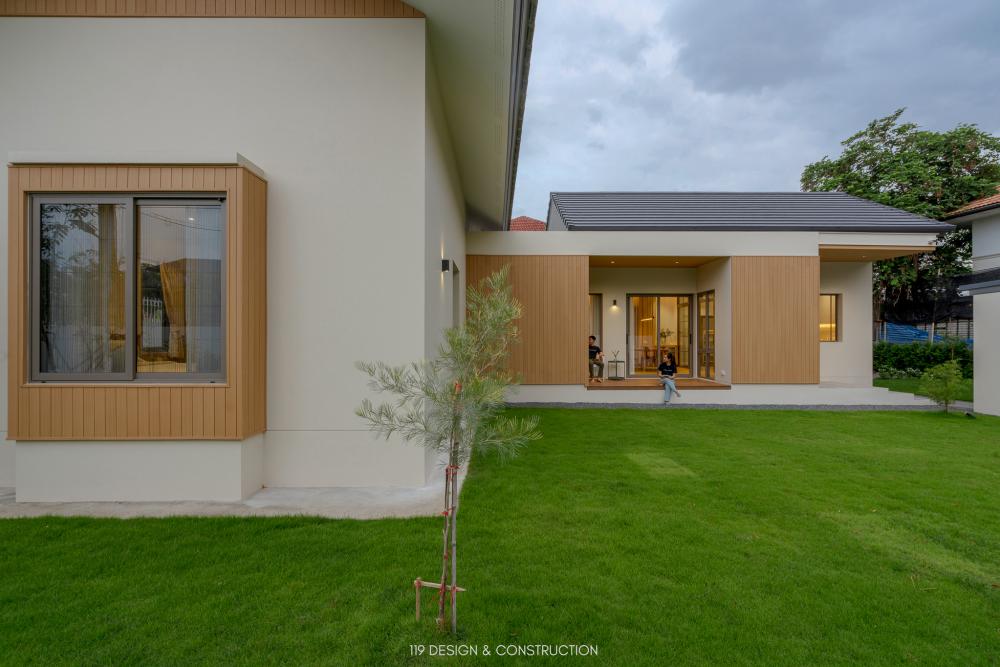 BAAN NABI 3 ห้องนอน 3 ห้องน้ำ บ้านชั้นเดียวดีไซน์เรียบง่ายพร้อมสเปซการจัดสรรพื้นที่ที่เอื้อให้คุณภาพชีวิตของเจ้าของบ้านสะดวกสบายขึ้น รูปที่ 3