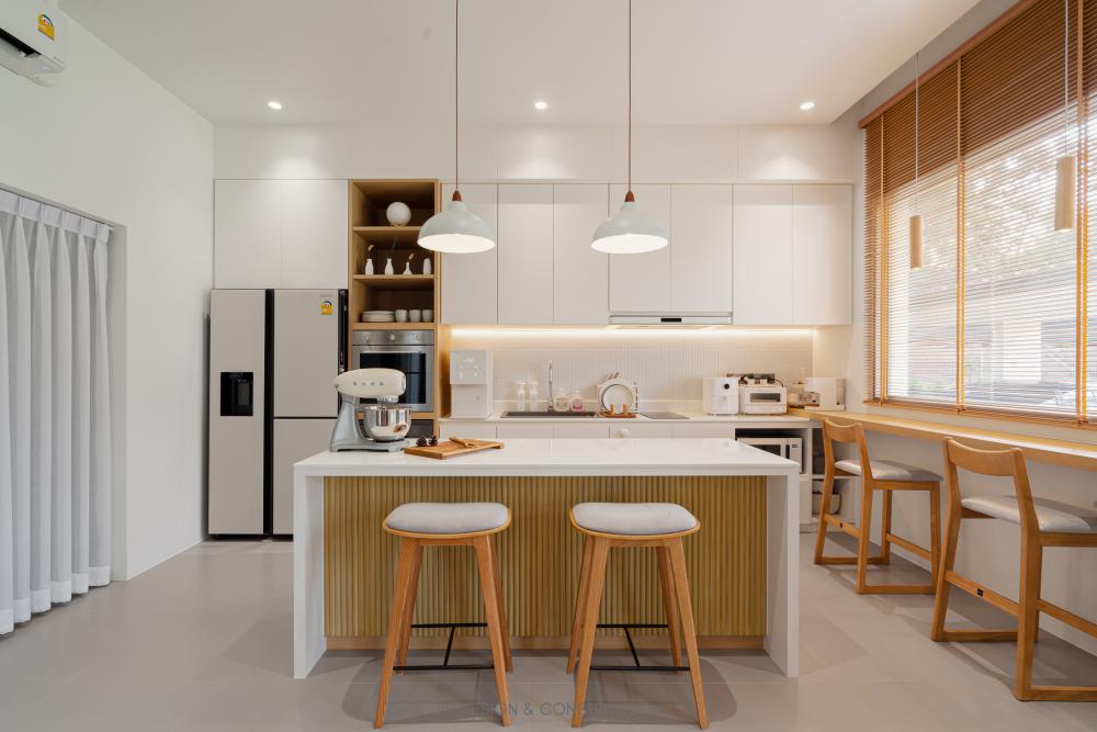 BAAN NABI 3 ห้องนอน 3 ห้องน้ำ บ้านชั้นเดียวดีไซน์เรียบง่ายพร้อมสเปซการจัดสรรพื้นที่ที่เอื้อให้คุณภาพชีวิตของเจ้าของบ้านสะดวกสบายขึ้น รูปที่ 31