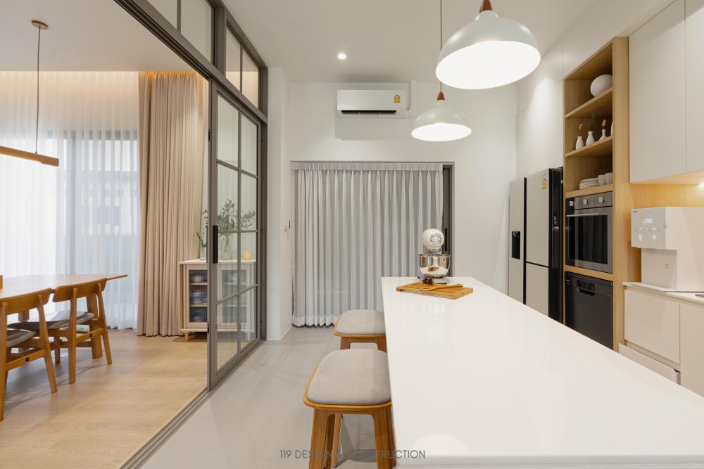 BAAN NABI 3 ห้องนอน 3 ห้องน้ำ บ้านชั้นเดียวดีไซน์เรียบง่ายพร้อมสเปซการจัดสรรพื้นที่ที่เอื้อให้คุณภาพชีวิตของเจ้าของบ้านสะดวกสบายขึ้น รูปที่ 42