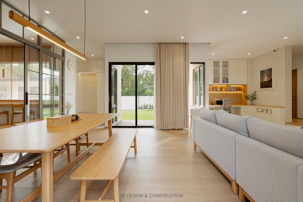 BAAN NABI 3 ห้องนอน 3 ห้องน้ำ บ้านชั้นเดียวดีไซน์เรียบง่ายพร้อมสเปซการจัดสรรพื้นที่ที่เอื้อให้คุณภาพชีวิตของเจ้าของบ้านสะดวกสบายขึ้น รูปที่ 48