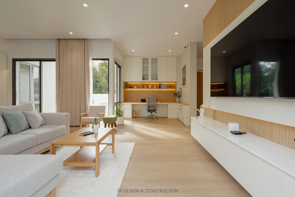 BAAN NABI 3 ห้องนอน 3 ห้องน้ำ บ้านชั้นเดียวดีไซน์เรียบง่ายพร้อมสเปซการจัดสรรพื้นที่ที่เอื้อให้คุณภาพชีวิตของเจ้าของบ้านสะดวกสบายขึ้น รูปที่ 55