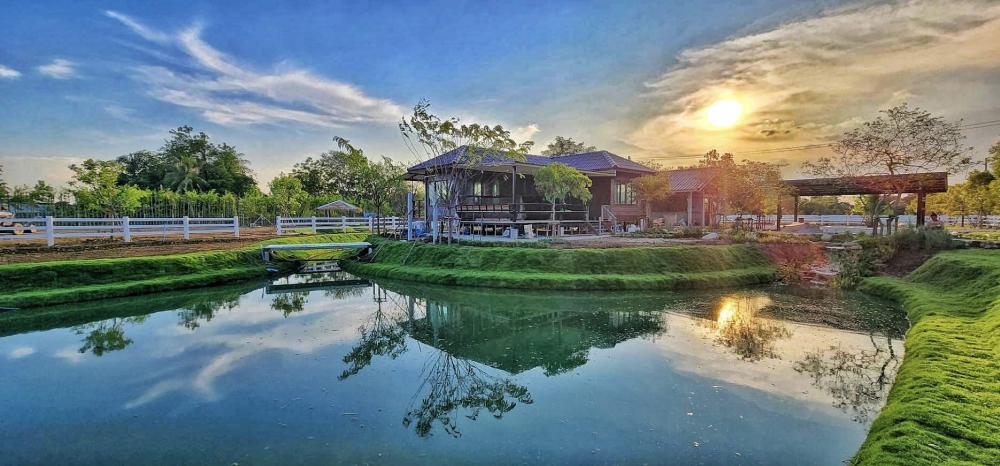 ไอเดียบ้านสวนสวย ล้อมด้วยสวนพื้นที่สีเขียวน่าอยู่มาก รูปที่ 15