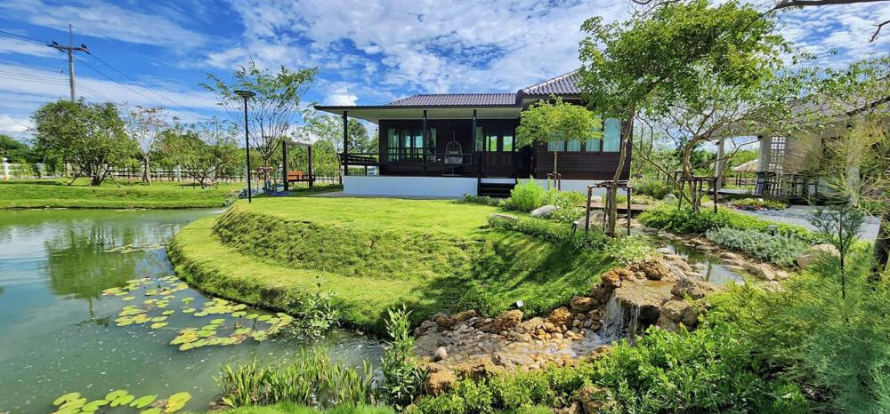 ไอเดียบ้านสวนสวย ล้อมด้วยสวนพื้นที่สีเขียวน่าอยู่มาก รูปที่ 5