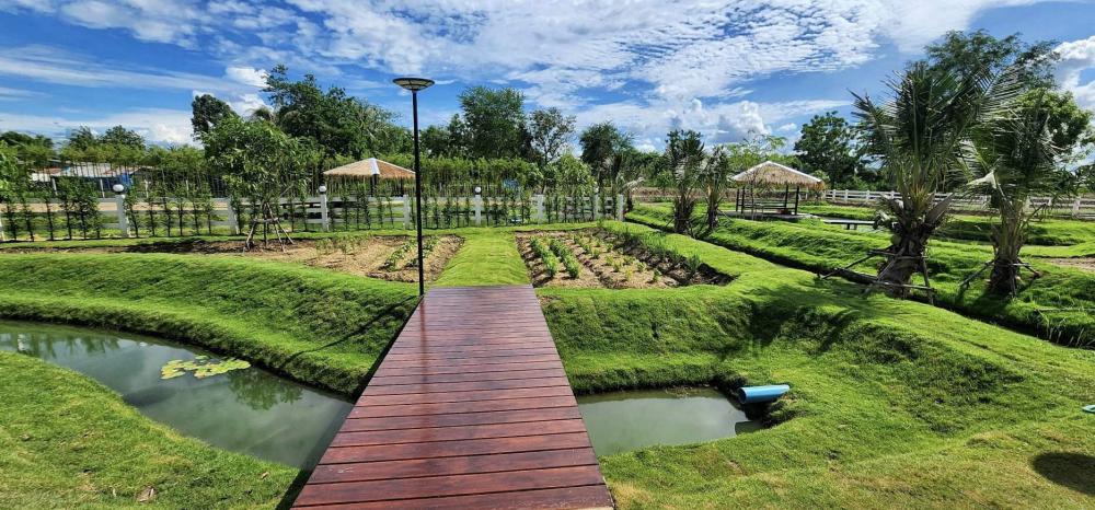 ไอเดียบ้านสวนสวย ล้อมด้วยสวนพื้นที่สีเขียวน่าอยู่มาก รูปที่ 6