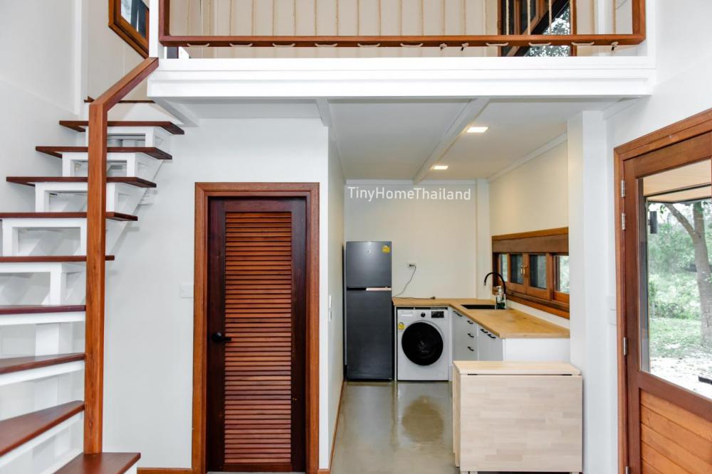 บ้านงานไม้ 2 ชั้น ผสมกลิ่นอายโมเดิร์นมินิมอล และงานไม้ที่ทำให้ดูอบอุ่น ดีไซน์โดดเด่น ฟังก์ชันจัดเต็ม รูปที่ 18