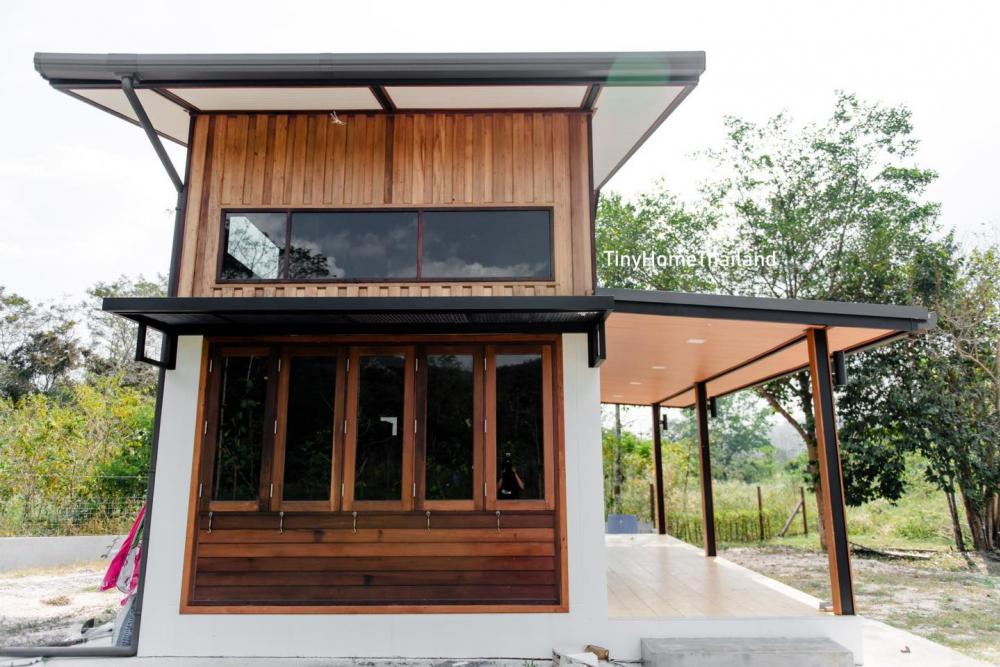 บ้านงานไม้ 2 ชั้น ผสมกลิ่นอายโมเดิร์นมินิมอล และงานไม้ที่ทำให้ดูอบอุ่น ดีไซน์โดดเด่น ฟังก์ชันจัดเต็ม รูปที่ 5