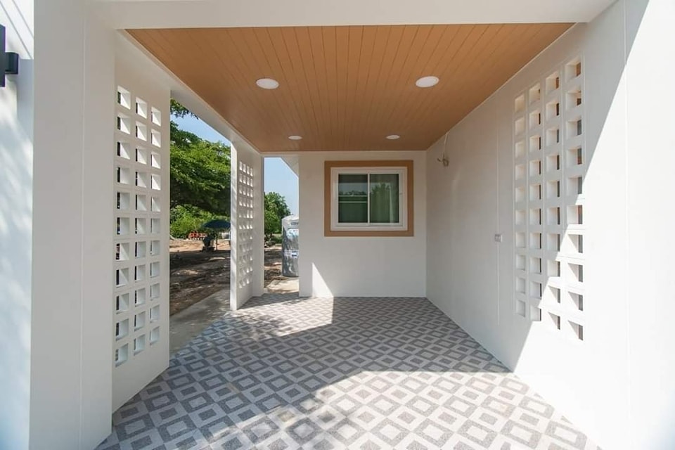 บ้านสไตล์มินิมอล นอร์ดิก โทนสีขาวน้ำตาล ดูอบอุ่น น่ารักๆ ขนาด 3 ห้องนอน 2 ห้องน้ำ รูปที่ 13