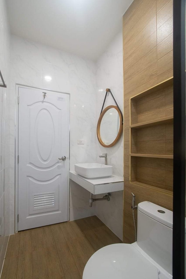 บ้านสไตล์มินิมอล นอร์ดิก โทนสีขาวน้ำตาล ดูอบอุ่น น่ารักๆ ขนาด 3 ห้องนอน 2 ห้องน้ำ รูปที่ 19