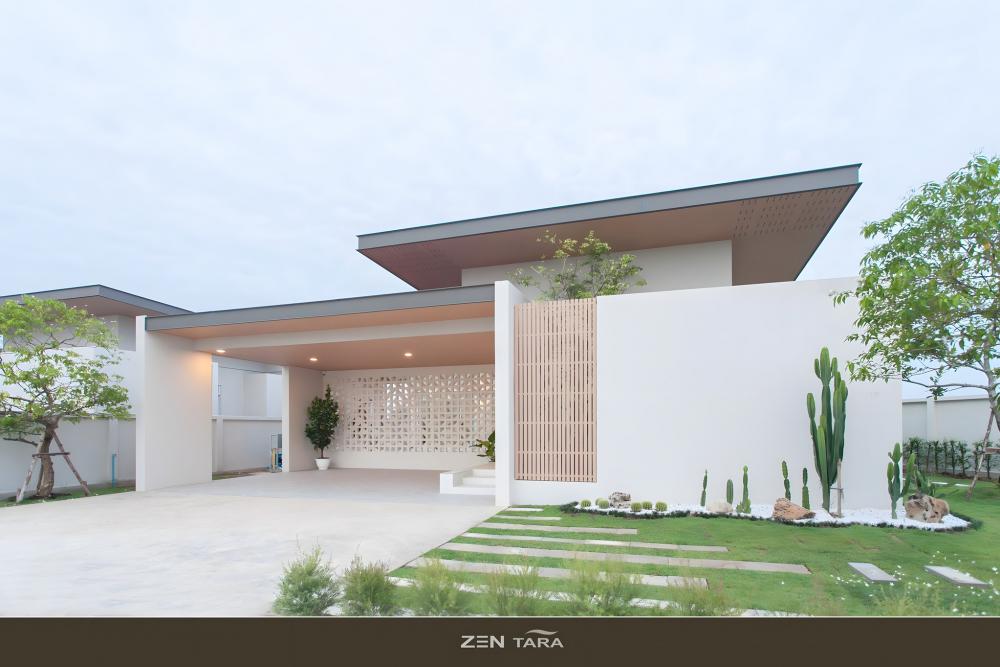 ไอเดียสร้างบ้านสไตล์โมเดิร์นโทนสีขาว ดูสะอาดตา ตกแต่งได้น่าอยู่ รูปที่ 10