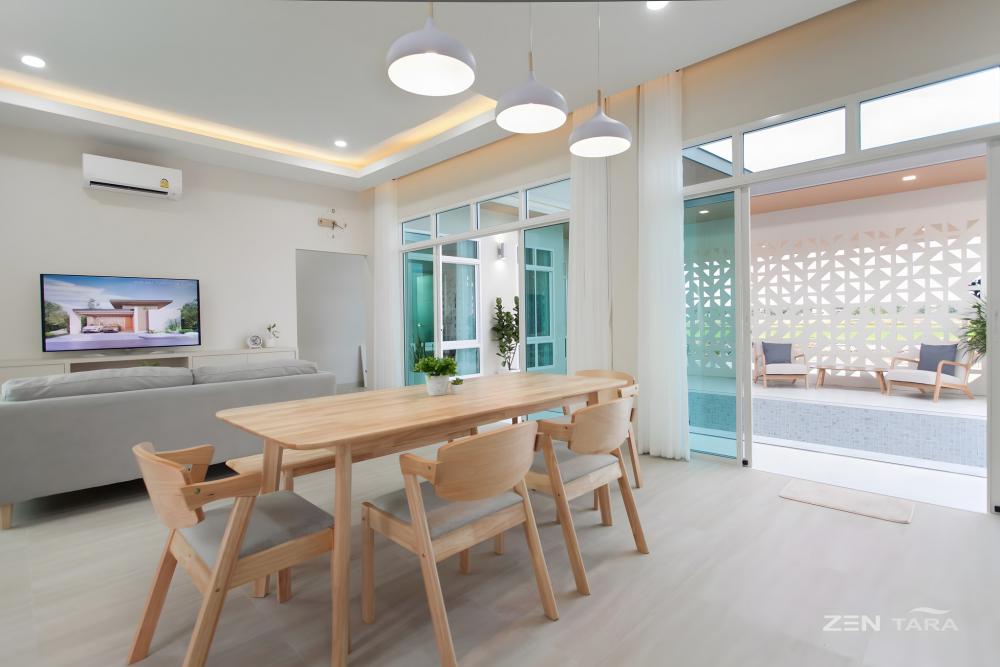 ไอเดียสร้างบ้านสไตล์โมเดิร์นโทนสีขาว ดูสะอาดตา ตกแต่งได้น่าอยู่ รูปที่ 7