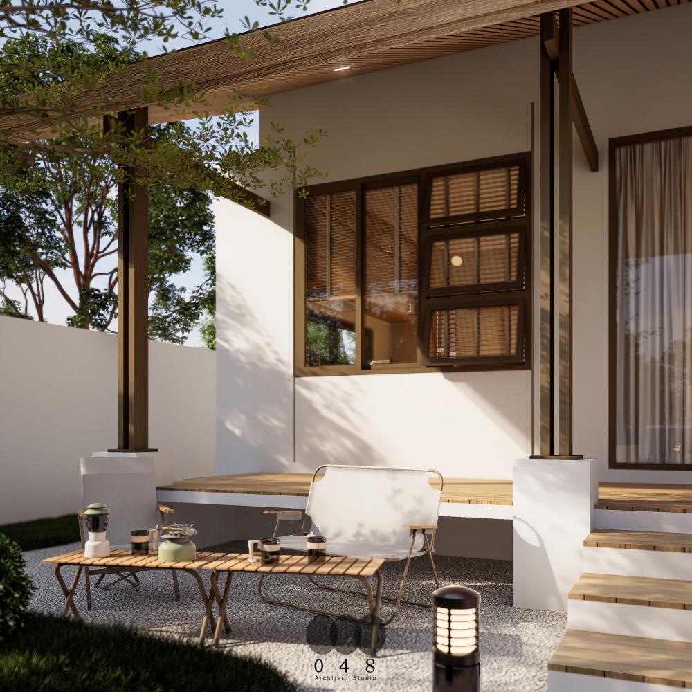  แบบบ้านพักอาศัย 1 ชั้น สไตล์ มินิมอลทรอปิคอล : Minimal-Tropical จำนวน 3 ห้องนอน 2 ห้องน้ำ รูปที่ 3