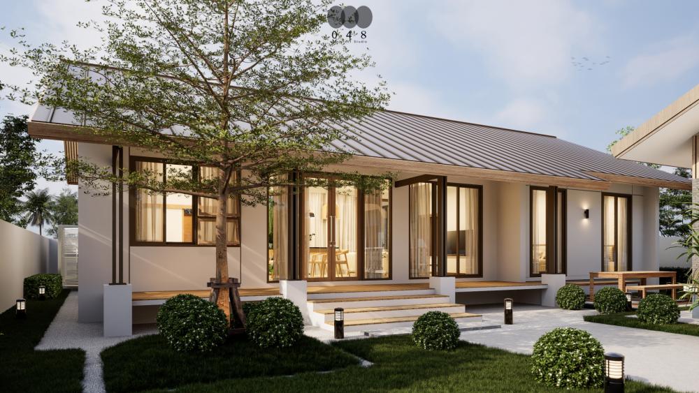  แบบบ้านพักอาศัย 1 ชั้น สไตล์ มินิมอลทรอปิคอล : Minimal-Tropical จำนวน 3 ห้องนอน 2 ห้องน้ำ รูปที่ 6