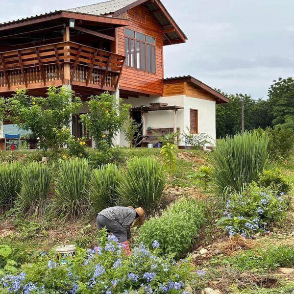 บ้านสวนพิมพ์สุข บ้านไม้สองชั้นใต้ถุนสูง ในบรรยากาศสุดสงบ แวดล้อมด้วยธรรมชาติของทิวเขาเนินมะปราง ในจังหวัดพิษณุโลก รูปที่ 17