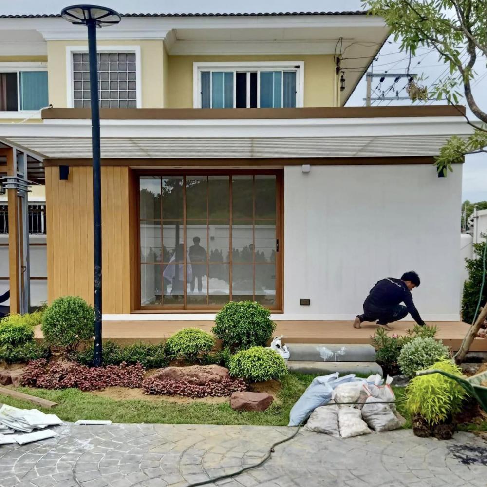 ไอเดียบ้านโมเดิร์นและแต่งสวนสีเขียวรอบบ้าน รูปที่ 25