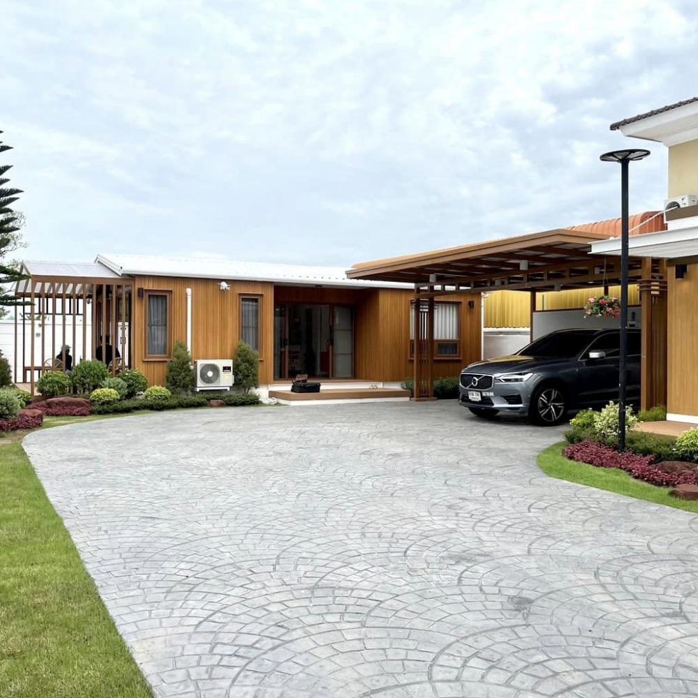 ไอเดียบ้านโมเดิร์นและแต่งสวนสีเขียวรอบบ้าน รูปที่ 7