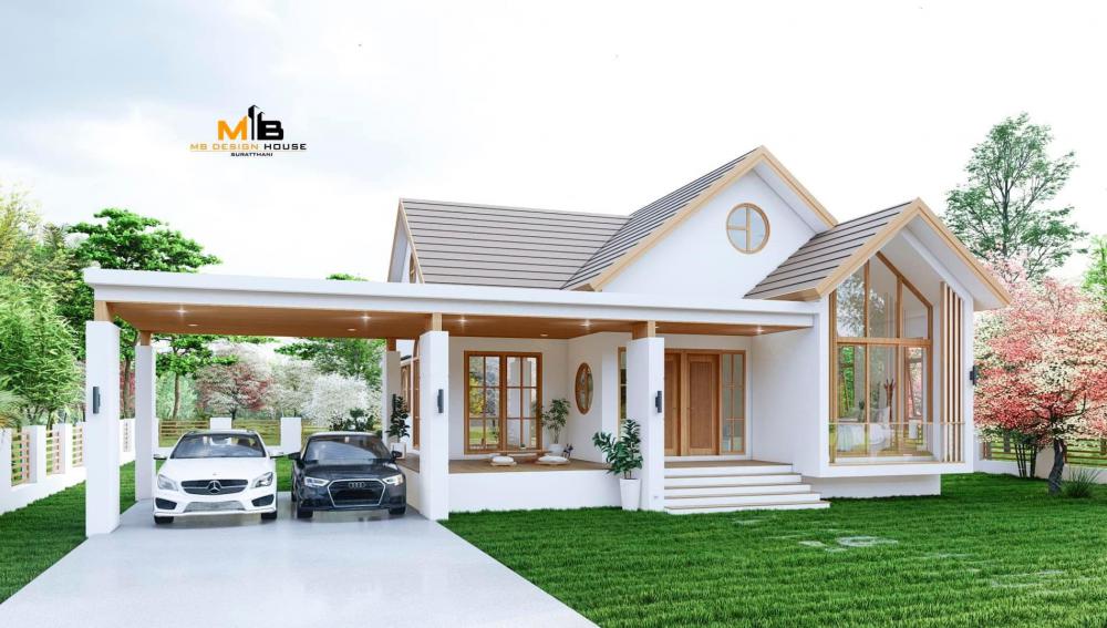 แบบบ้านไสตล์ นอดิกผสม มินิมอลมูจิ ดีไซส์ทันสมัยขนาด 3 ห้องนอน 2 ห้องน้ำ รูปที่ 26