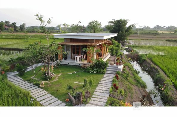 13 ไอเดียบ้านสวยกลางทุ่ง รูปที่ 10