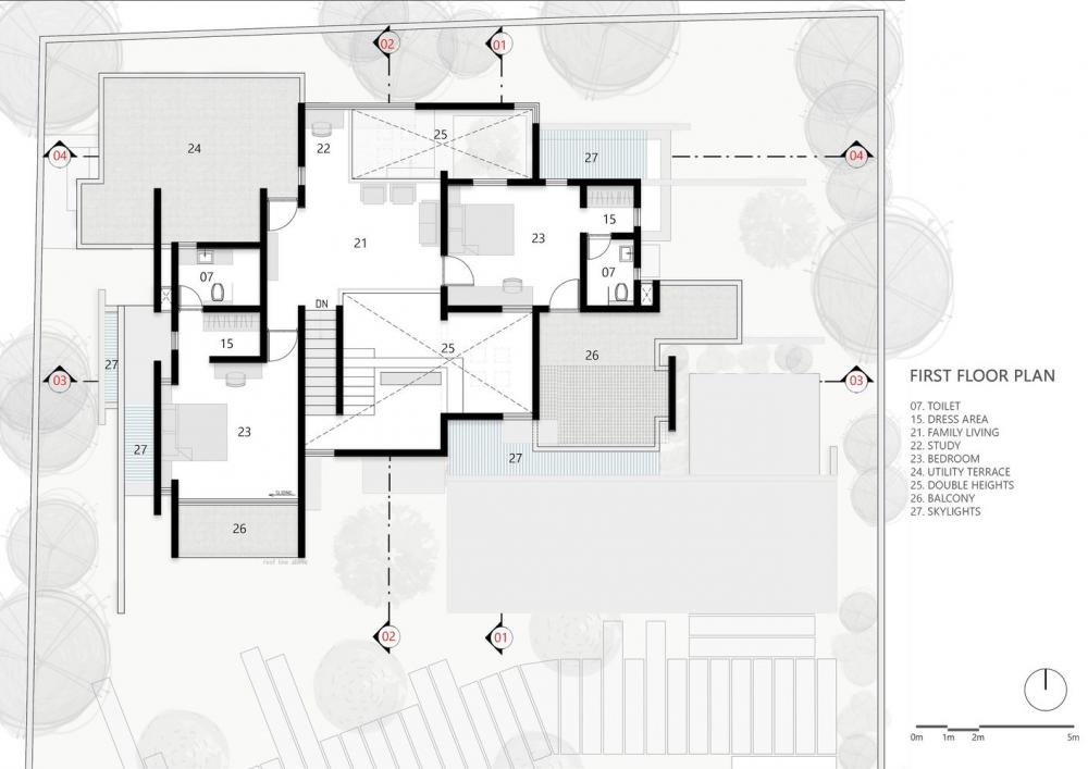 บ้านสไตล์โมเดิร์นทรงกล่อง Float-en-Fold house ขนาด 340 ตร.ม. รูปที่ 18
