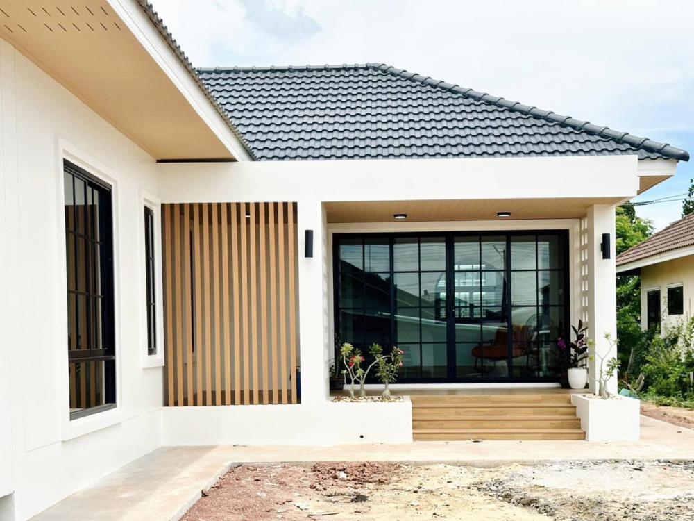 แบบบ้านสไตล์คอนเทมโพรารี่  ขนาด 3 ห้องนอน 2 ห้องน้ำ 1 ห้องโถง พื้นที่ใช้สอย 97.05 ตร.ม. รูปที่ 3