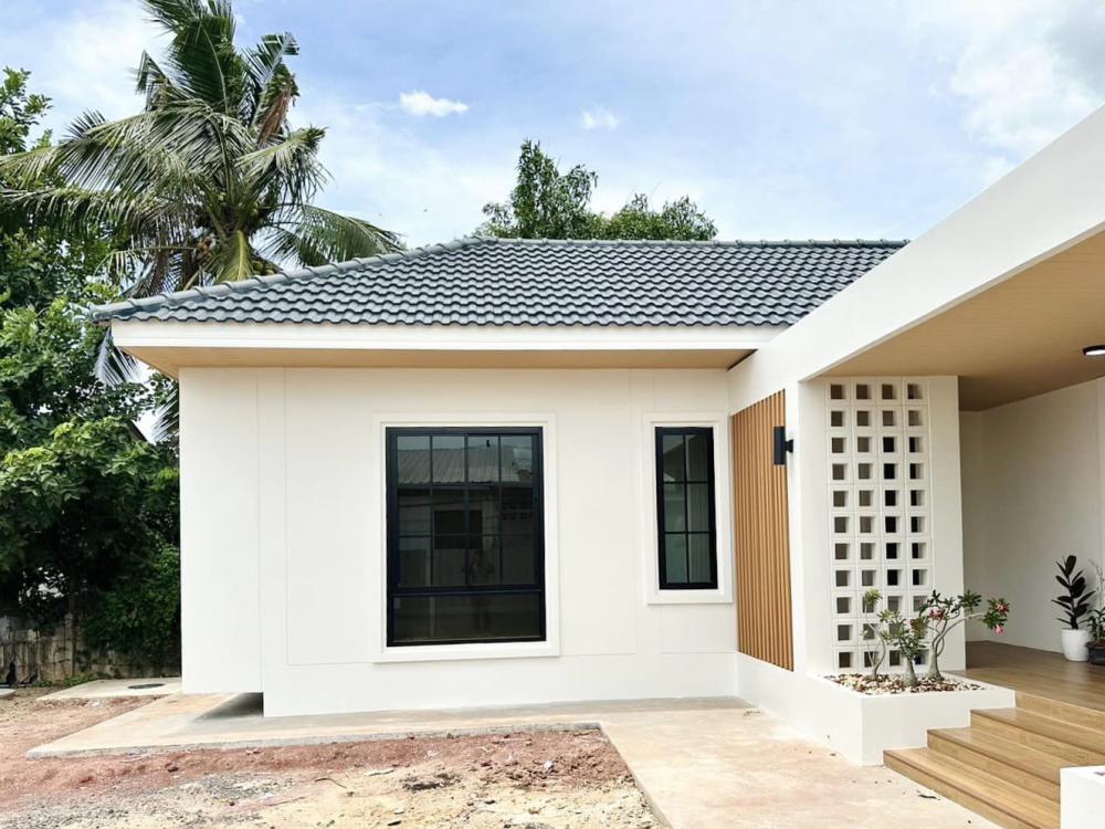 แบบบ้านสไตล์คอนเทมโพรารี่  ขนาด 3 ห้องนอน 2 ห้องน้ำ 1 ห้องโถง พื้นที่ใช้สอย 97.05 ตร.ม. รูปที่ 7