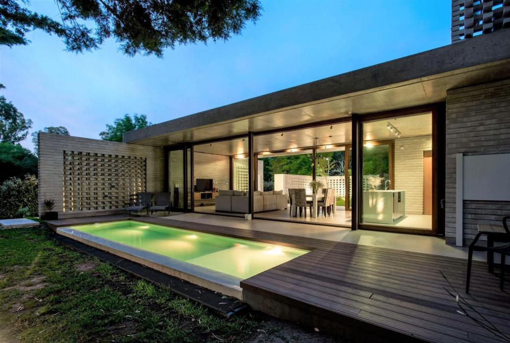 ไอเดียบ้านโมเดิร์นทรงกล่อง และมีสระว่ายน้ำ สถาปนิกต่างประเทศ รูปที่ 10