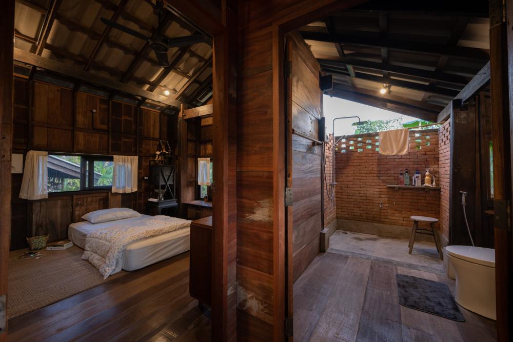 ไอเดียบ้านไม้2ชั้น ชนบทด้านล่างโปร่ง สวยงามอบอุ่นน่าอยู่ รูปที่ 9