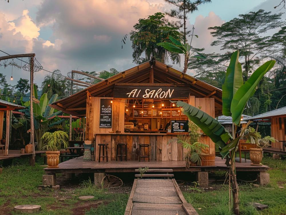 30 ไอเดียร้านกาแฟสวยด้วยไม้เก่า รูปที่ 11