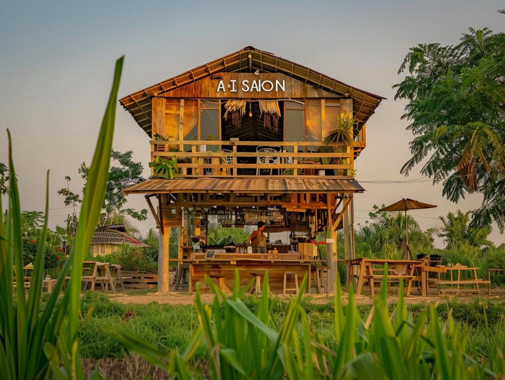 30 ไอเดียร้านกาแฟสวยด้วยไม้เก่า รูปที่ 20