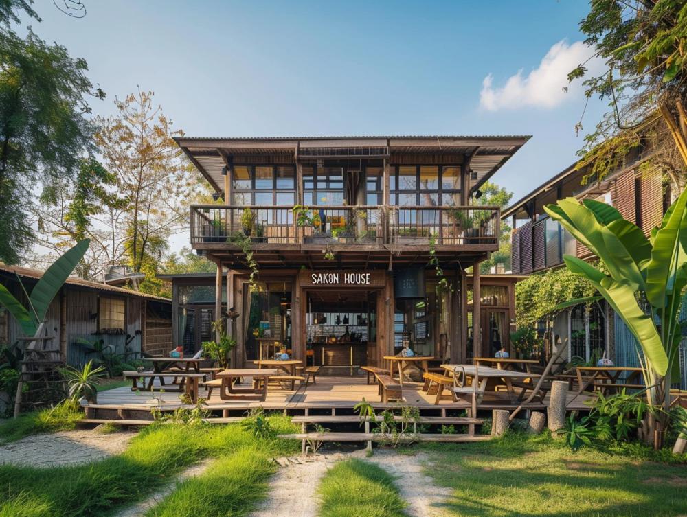 30 ไอเดียร้านกาแฟสวยด้วยไม้เก่า รูปที่ 22