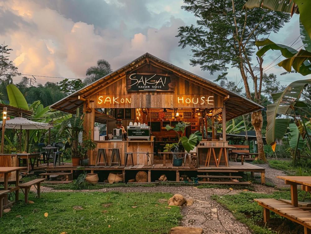 30 ไอเดียร้านกาแฟสวยด้วยไม้เก่า รูปที่ 24